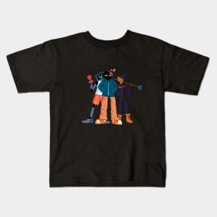 Hex Whitty and Zardy FNF characters Kids T-Shirt